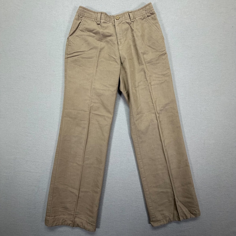Banana Republic Trousers Women Size 0 Good Tan Khaki Straight Leg Chino Pants
